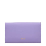 Versace Purple Leather Clutch Bag