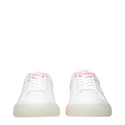 Versace White Leather Low Top Sneakers