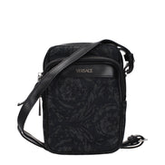 Versace Black Fabric Crossbody Bag