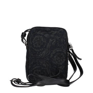 Versace Black Fabric Crossbody Bag