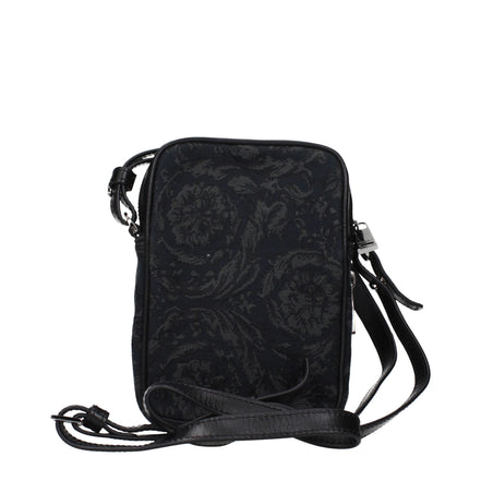 Versace Black Fabric Crossbody Bag