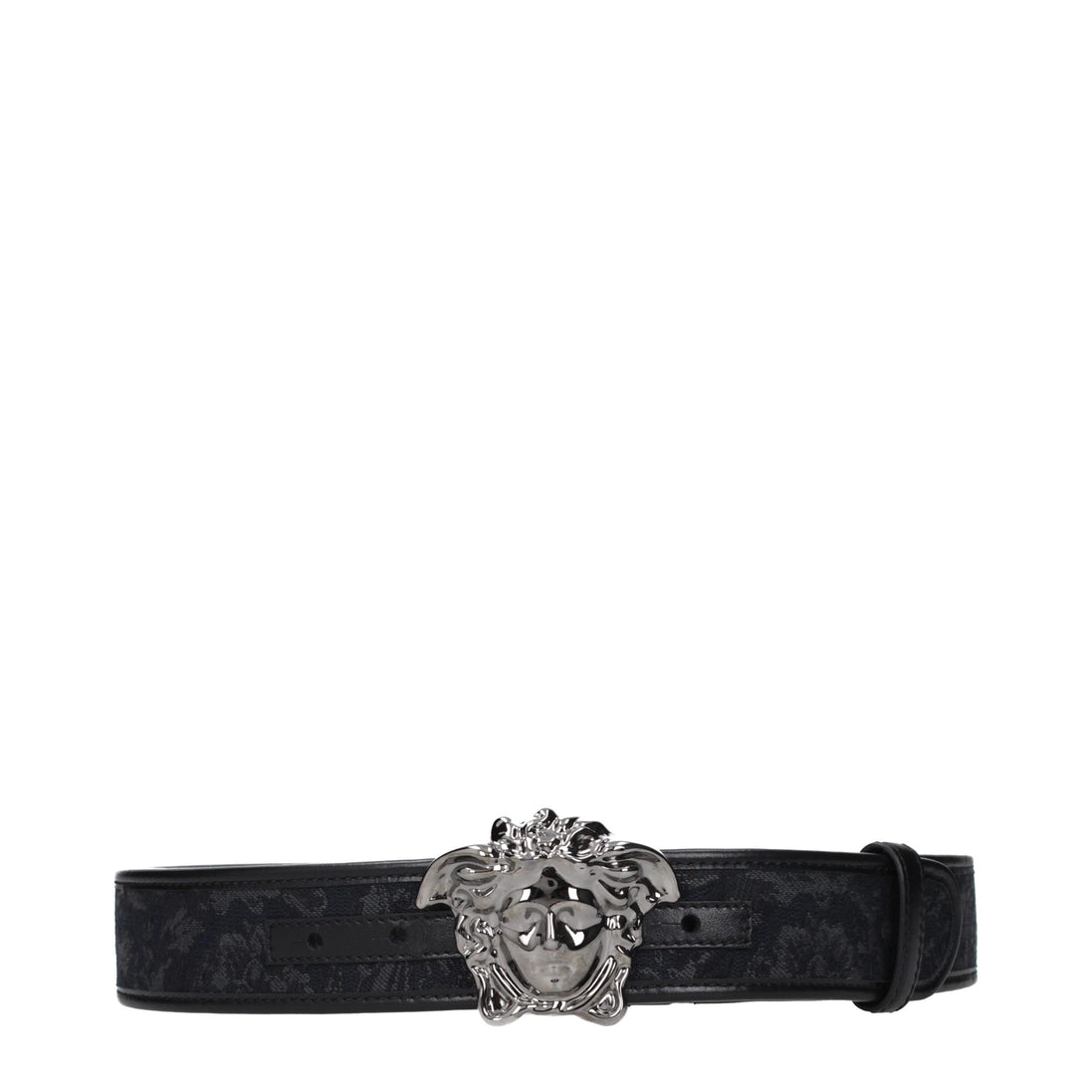 Versace Black Fabric Belt