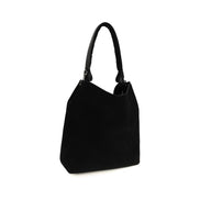 Vivienne Westwood Black Suede Leather Shoulder Bag
