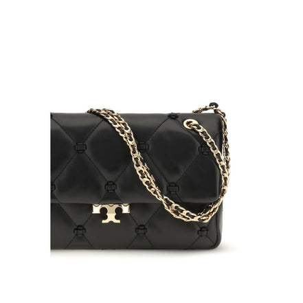 Tory Burch Black Napa Leather / Calf Shoulder Bag