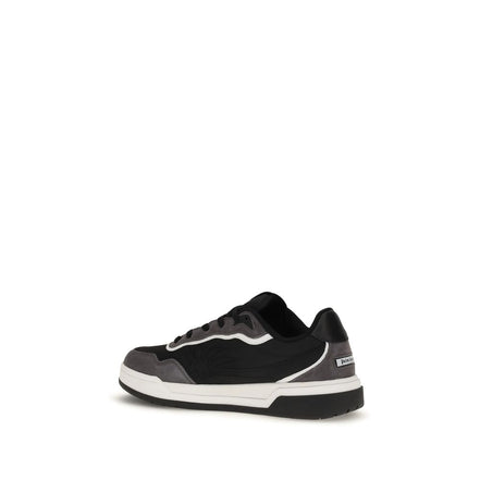 Palm Angels Black Calf Leather Low Top Sneakers