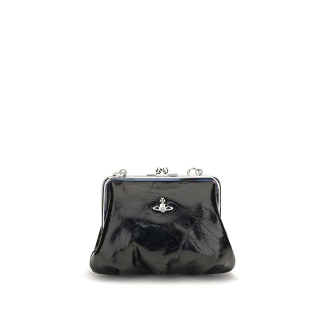 Vivienne Westwood Black Calf Leather Wallet