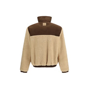 Ami Paris Beige Polyester Full-Length Jacket