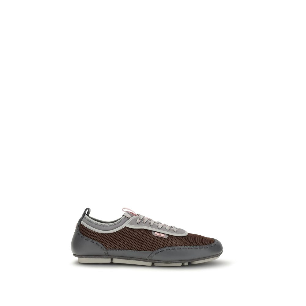 Fendi Multicolor Calf Leather Athletic Sneakers