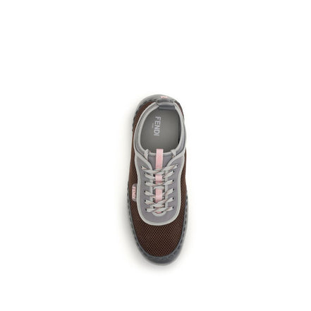 Fendi Multicolor Calf Leather Athletic Sneakers