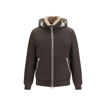 Brunello Cucinelli Brown Polyamide Bomber