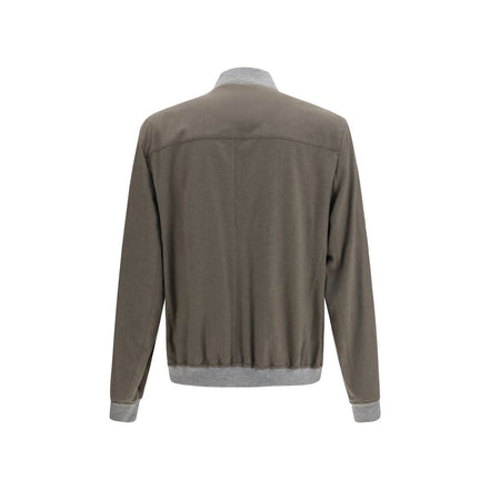Brunello Cucinelli Bicolor Cashmere Bomber