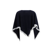Ganni Black Wool Scarf