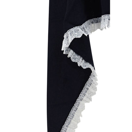 Ganni Black Wool Scarf