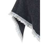 Ganni Gray Wool Scarf