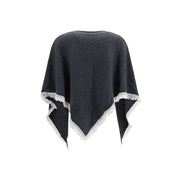 Ganni Gray Wool Scarf