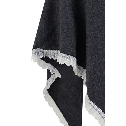 Ganni Gray Wool Scarf
