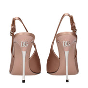 Dolce & Gabbana Beige Satin High Heel Pumps