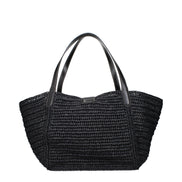 Tom Ford Black Raffia Shoulder Bag
