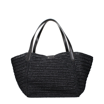 Tom Ford Black Raffia Shoulder Bag