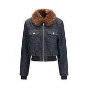 Ganni Blue Cotton Denim Jacket