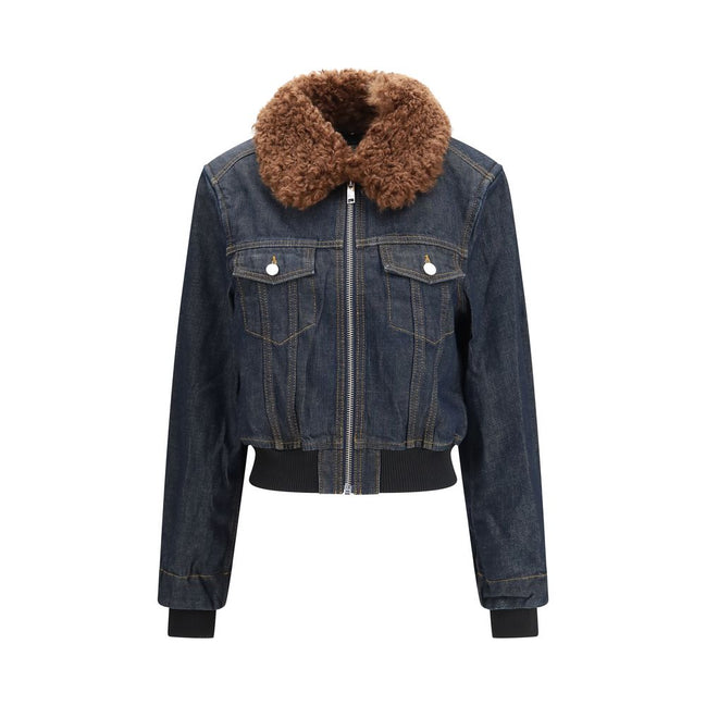 Ganni Blue Cotton Denim Jacket