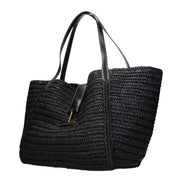 Tom Ford Black Raffia Shoulder Bag