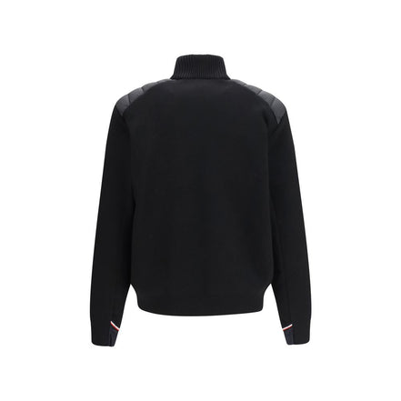 Moncler Grenoble Black Wool Cardigan