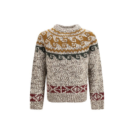 Moncler Grenoble Beige Wool Sweatshirt