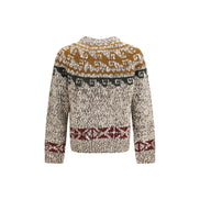 Moncler Grenoble Beige Wool Sweatshirt