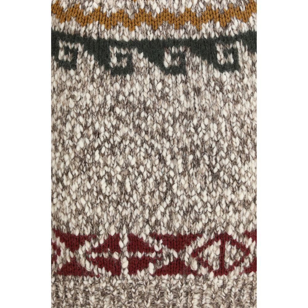 Moncler Grenoble Beige Wool Sweatshirt