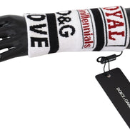 Dolce & Gabbana Multicolor Wool Knit D&G Love Wristband Wrap