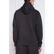 Sweat-shirt à capuche en coton bleu foncé avec logo Hugo Boss