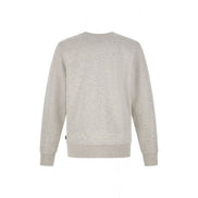 Felpa Hugo Boss in cotone grigio con dettagli logo