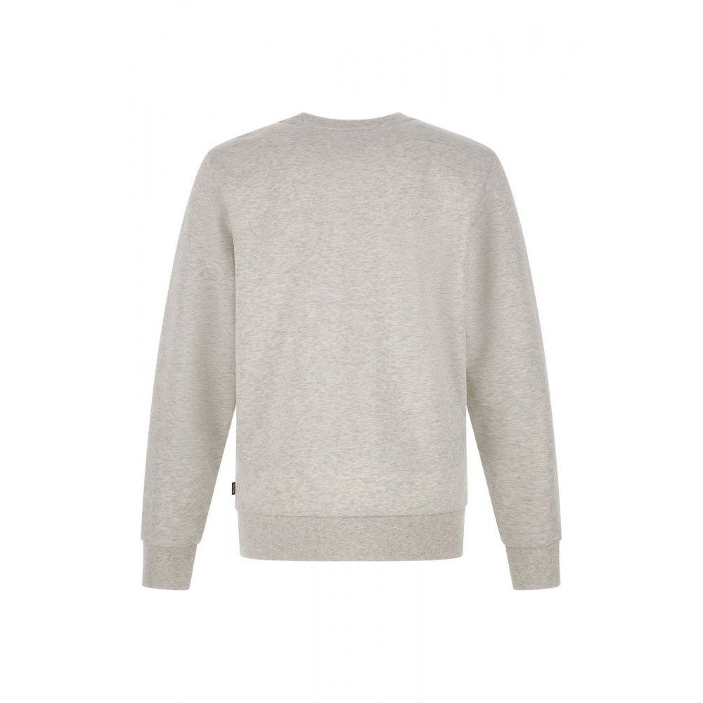 Felpa Hugo Boss in cotone grigio con dettagli logo