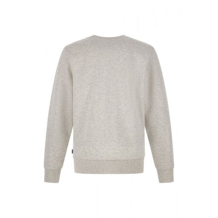 Felpa Hugo Boss in cotone grigio con dettagli logo