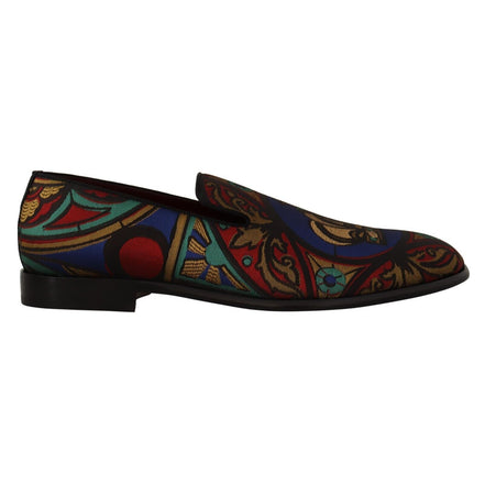 Chaussures Mocassins Jacquard Multicolore Couronne Dolce & Gabbana