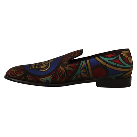 Chaussures Mocassins Jacquard Multicolore Couronne Dolce & Gabbana