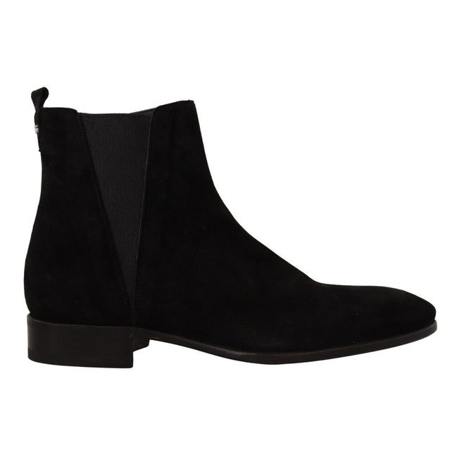 Dolce & Gabbana Black Suede Chelsea Boots