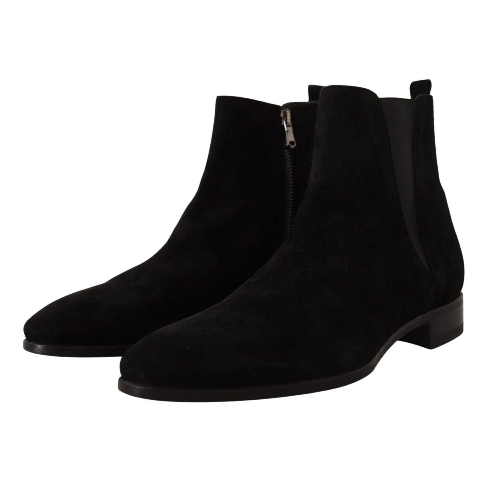 Dolce & Gabbana Black Suede Chelsea Boots