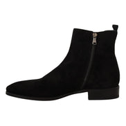 Dolce & Gabbana Black Suede Chelsea Boots