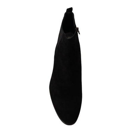 Dolce & Gabbana Black Suede Chelsea Boots