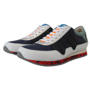 Baskets basses de sport en cuir multicolore Dolce & Gabbana