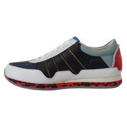 Baskets basses de sport en cuir multicolore Dolce & Gabbana
