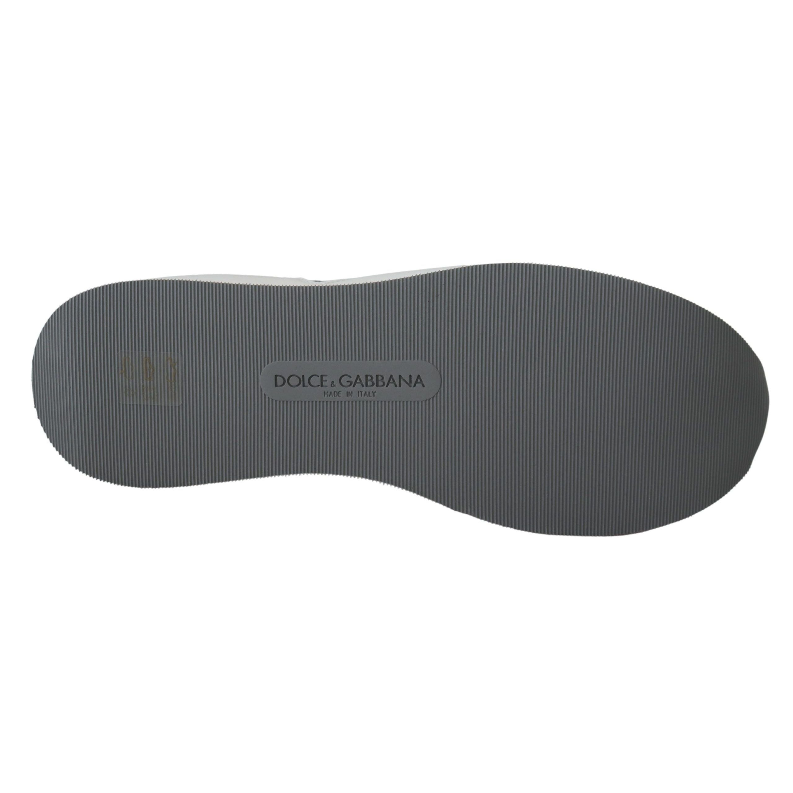 Baskets basses de sport en cuir multicolore Dolce & Gabbana