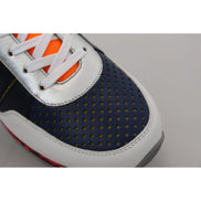 Baskets basses de sport en cuir multicolore Dolce & Gabbana