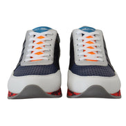 Baskets basses de sport en cuir multicolore Dolce & Gabbana