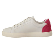 Dolce & Gabbana Baskets basses en cuir blanc et rose pour femme