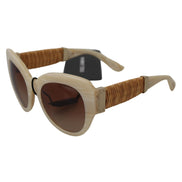 Occhiali da sole Dolce & Gabbana DG4294 con montatura intera in acetato beige e lenti marroni