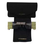 Lunettes de soleil Dolce & Gabbana DG2263 rectangulaires en métal doré