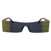 Lunettes de soleil Dolce & Gabbana DG2263 rectangulaires en métal doré